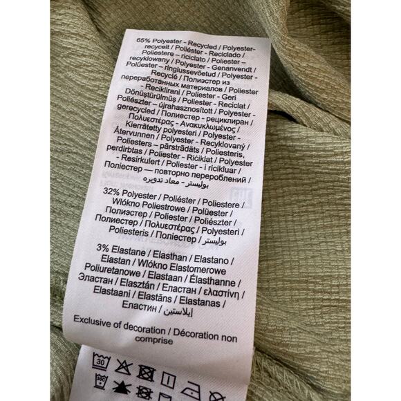 New VERO MODA NordstromVmhaya Short V-Neck Day Wrap Dress GREEN XS - Picture 6 of 8